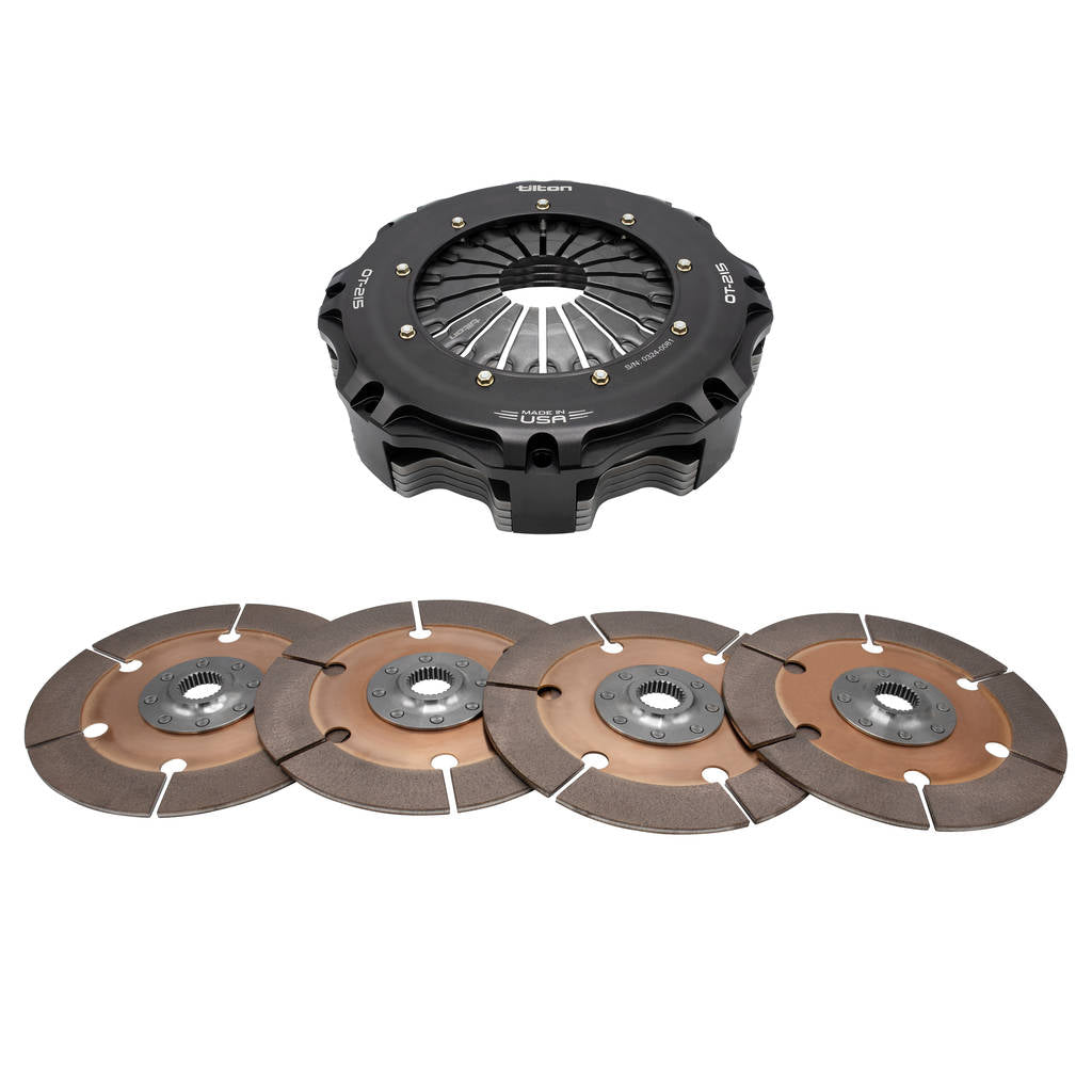TILTON 68-004UG Clutch Assy OT-215, 8.5" 4-PLate Metallic (Less Discs) Photo-0