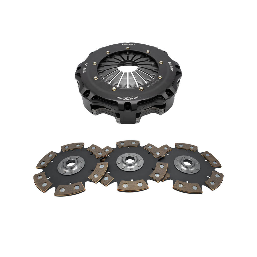 TILTON 68-303UG Clutch Assy OT-215, 8.5" 3-PLate Cerametallic (Less Discs) Photo-0