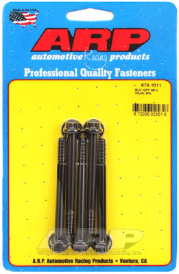 ARP 670-1011 Metric Thread Bolt Kit M6 x 1.00 x 70 12pt black oxide bolts Photo-0