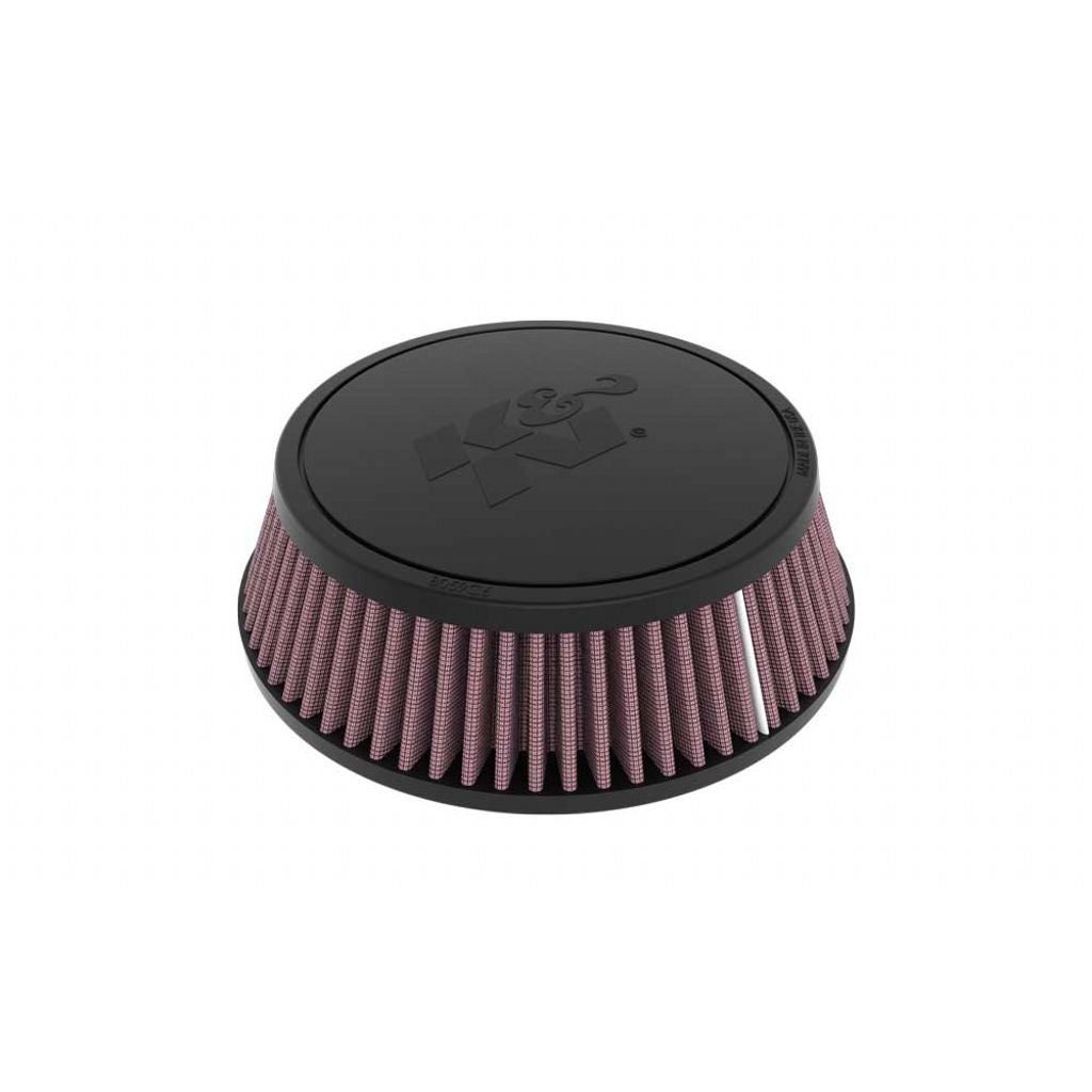 K&N RU-4480 Universal clamp-on air filter 4-1/16" FLG, 6-7/8"B, 5-7/8"T, 2-3/16"H, W/SMOG PORT Photo-0