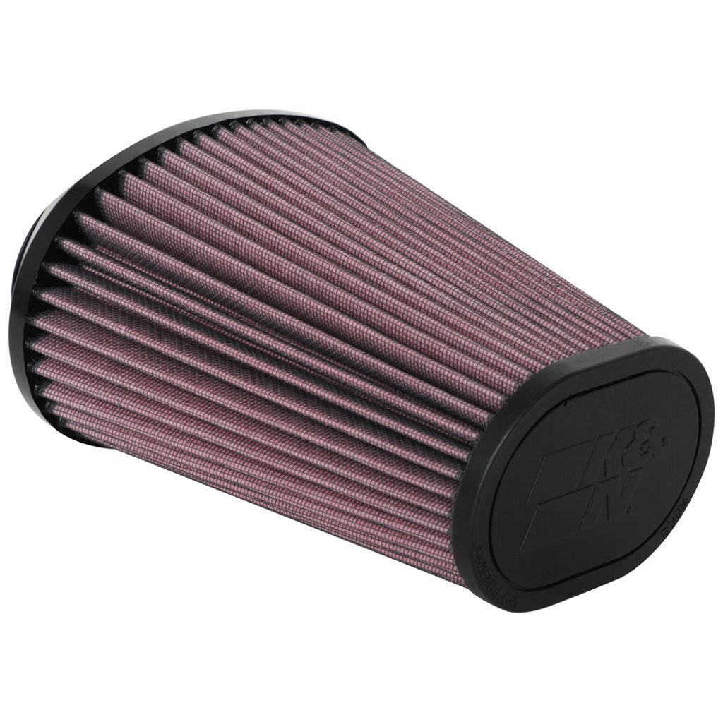 K&N RU-5063 Universal clamp-on air filter Oval FLG, 6-1/2" X 4-3/4"B, 4-1/2" X 3-1/4"T, 7-1/2"H Photo-0