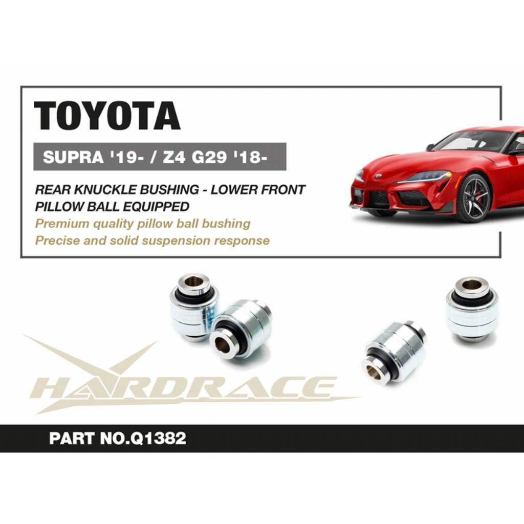 HARDRACE Q1382 Rear knuckle bushing (lower front) 2pcs/set for TOYOTA Supra (J29) 2019+ / BMW Z4 (G29) 2018+ Photo-1