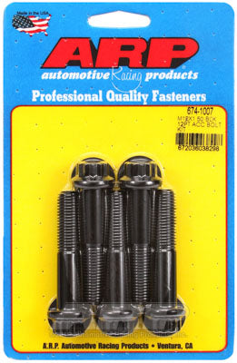 ARP 674-1007 Metric Thread Bolt Kit M12 x 1.50 x 60 12pt black oxide bolts Photo-0