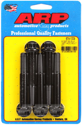 ARP 674-1009 Metric Thread Bolt Kit M12 x 1.50 x 80 12pt black oxide bolts Photo-0