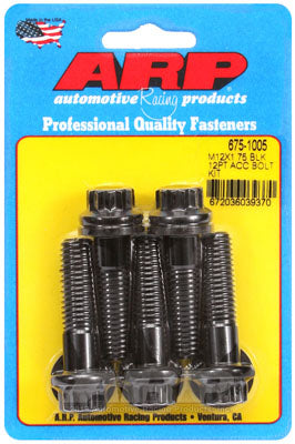 ARP 675-1005 Metric Thread Bolt Kit M12 X 1.75 X 45 12pt black oxide bolts Photo-0