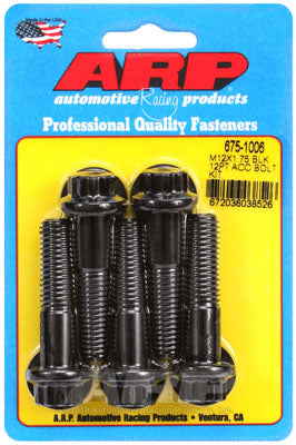 ARP 675-1006 Metric Thread Bolt Kit M12 X 1.75 X 50 12pt black oxide bolts Photo-0
