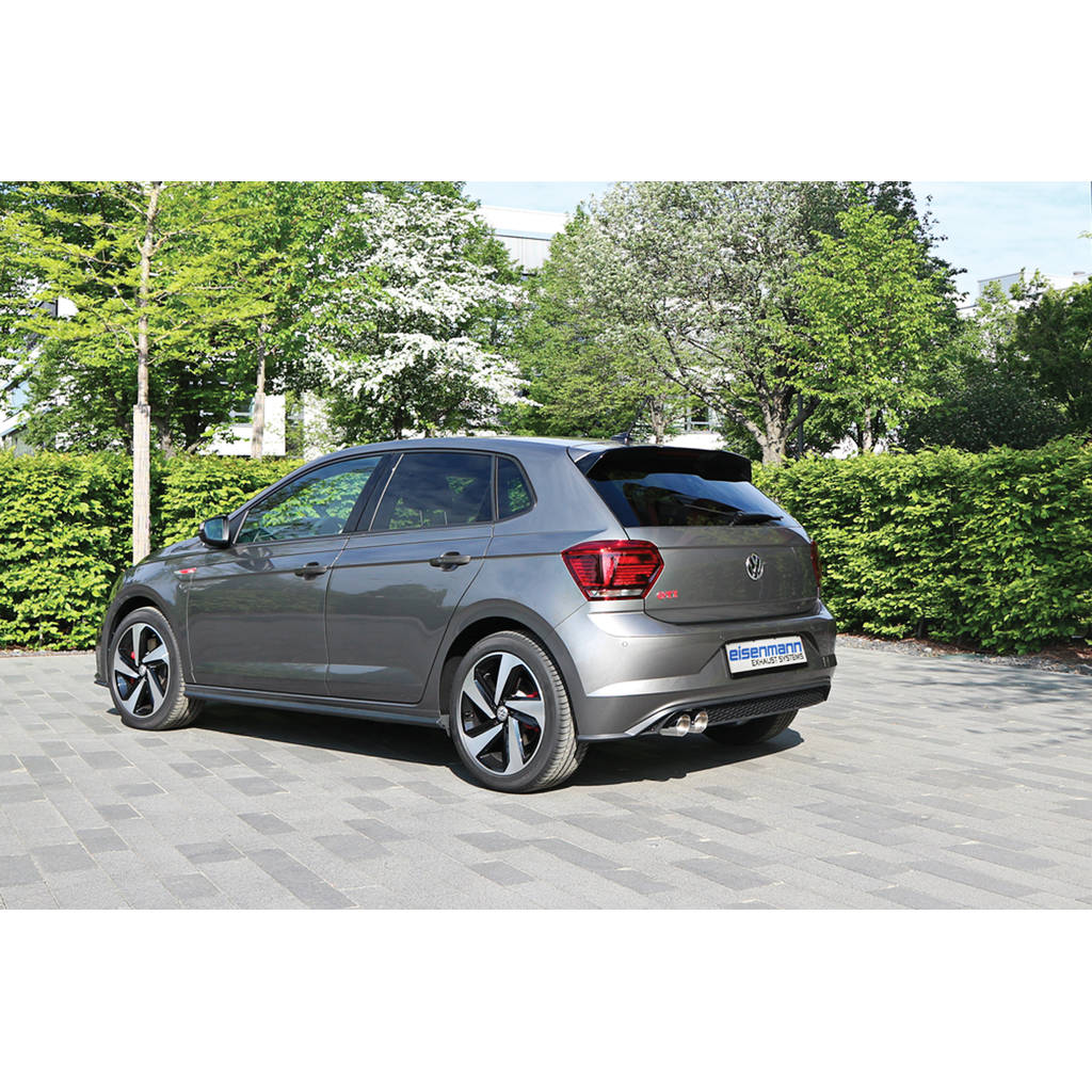 EISENMANN V2900.00832 Exhaust system Cat Back Sport 2 x 83 mm for VW Polo VI GTi 2.0 TSI Photo-0