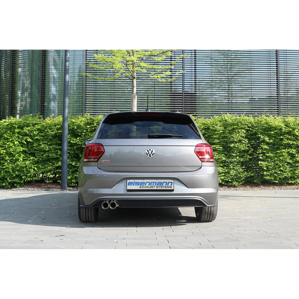 EISENMANN V2900.00832 Exhaust system Cat Back Sport 2 x 83 mm for VW Polo VI GTi 2.0 TSI Photo-1