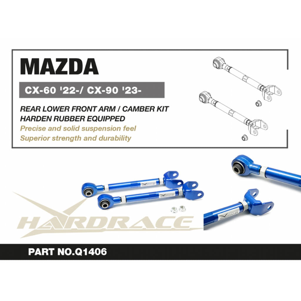 HARDRACE Q1406 Rear Lower Front Arm for MAZDA CX-60 / CX-90 2023- Photo-1