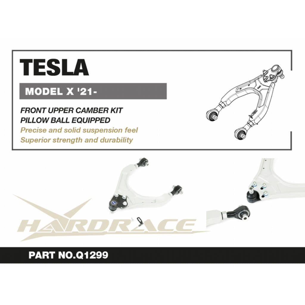 HARDRACE Q1299 Front Upper Camber Kit for TESLA Model X 2021- Photo-1