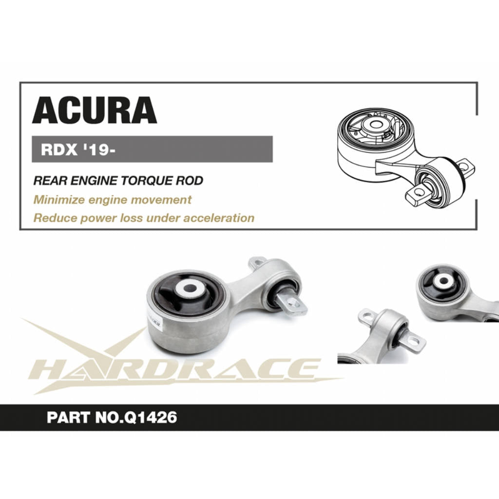 HARDRACE Q1426 Rear Engine Torque Rod for ACURA RDX 2019+ Photo-1
