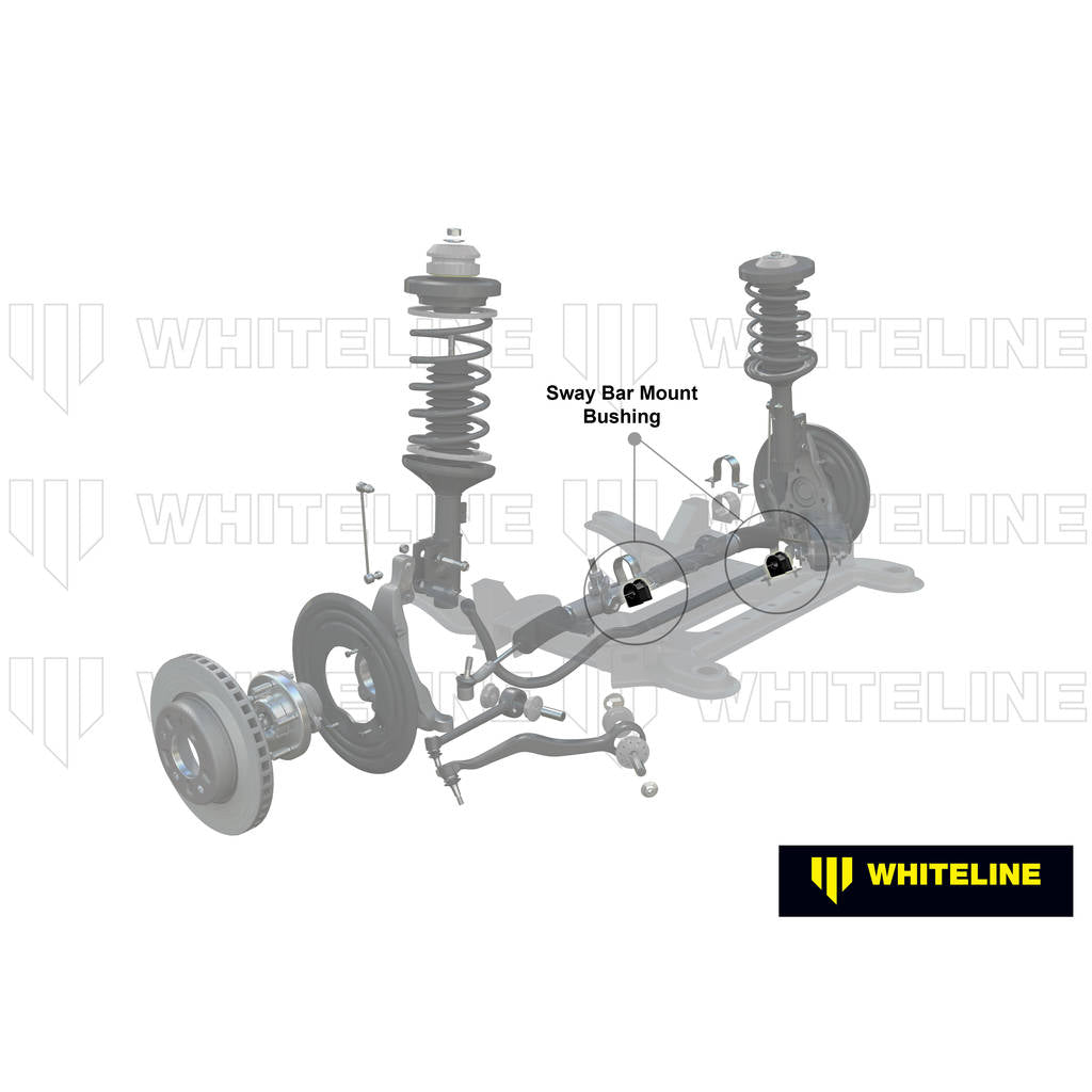 WHITELINE KSK104-27 Front Anti Roll Bar Mount - Bushing Kit 27mm for Whiteline Anti Roll Bars Photo-1