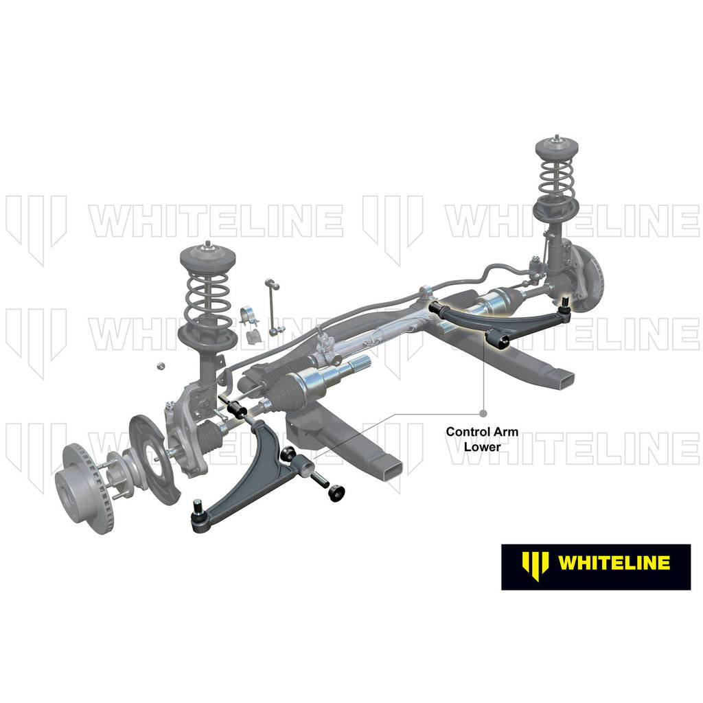 WHITELINE KTA289 Front Lower Control Arm w/ Endlinks/Anti-Lift for Subaru Impreza WRX STI Photo-1