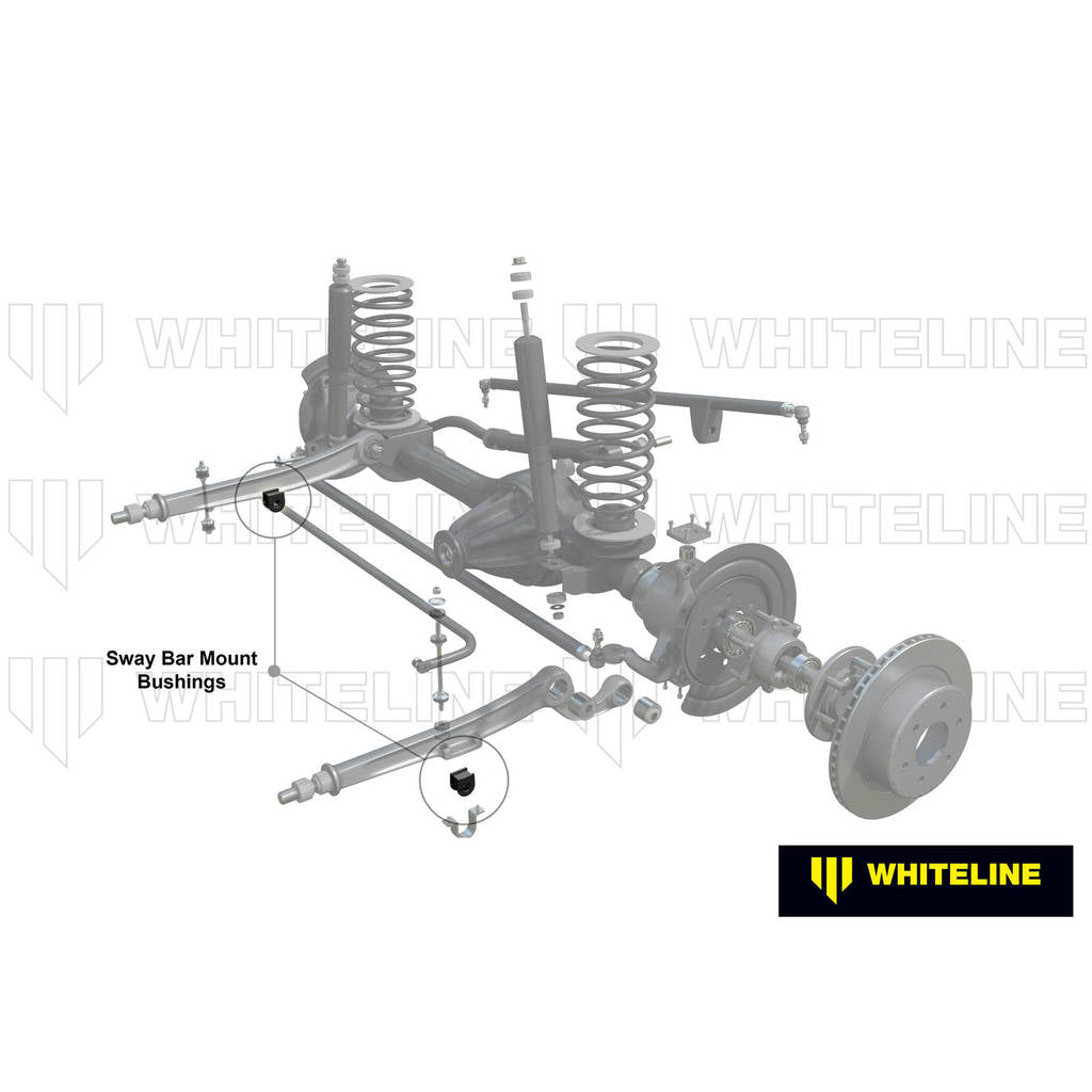 WHITELINE W23795 Front Anti Roll Bar Mount - Bushing Kit 29mm for Toyota Land Cruiser 80, 105 Series/4Runner Photo-1