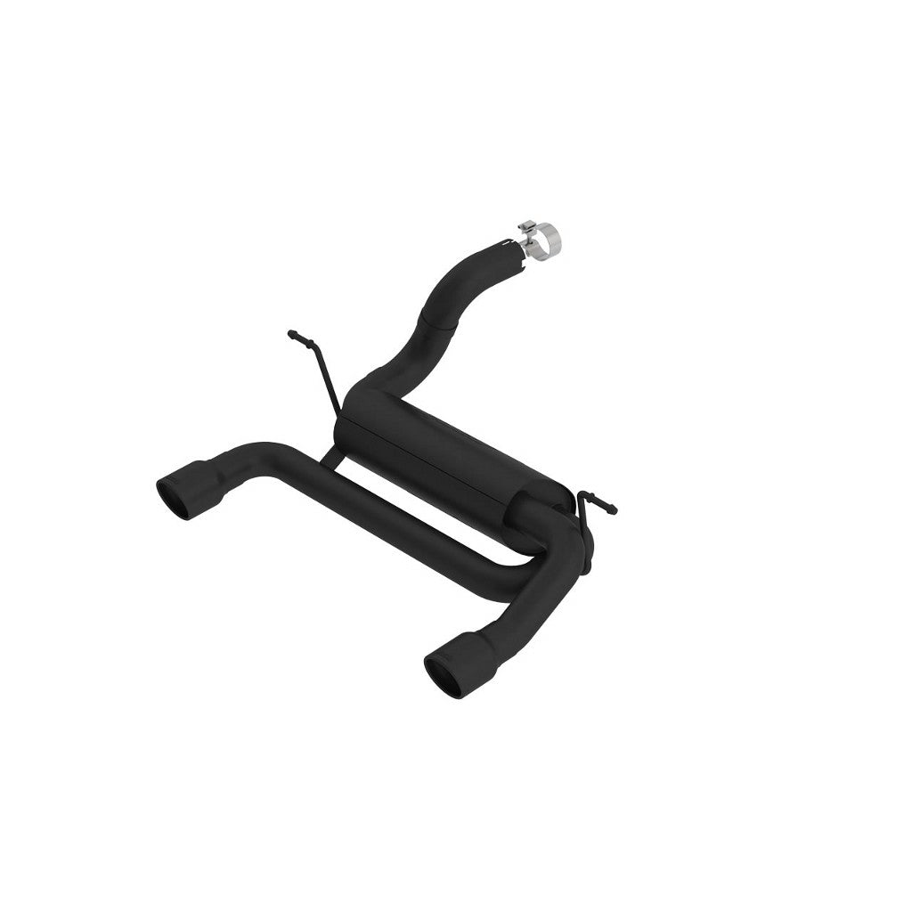 BORLA 11962CB Exhaust System Axle-Back Touring, 2.75", 2.5" (3.5" Black Tips) for JEEP Wrangler 2.0L (JL / JLU) 2018- Photo-0