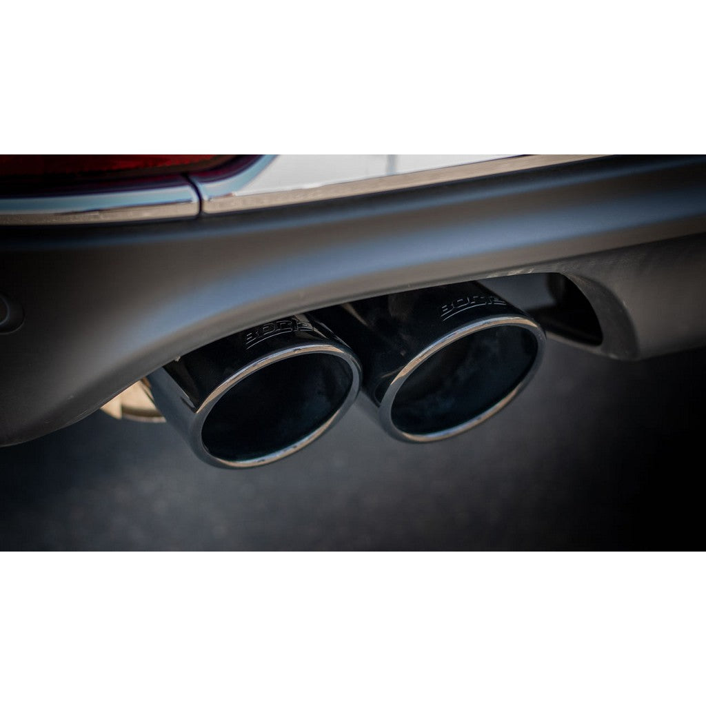 BORLA 140821BC Cat-Back Exhaust System 2.25", ATAK (4" RD X 8.0" And 4" RD X 7.25" Black Chrome Tips) for FORD Explorer ST / Explorer Platinum 3.0L V6 2020-2023 Photo-2