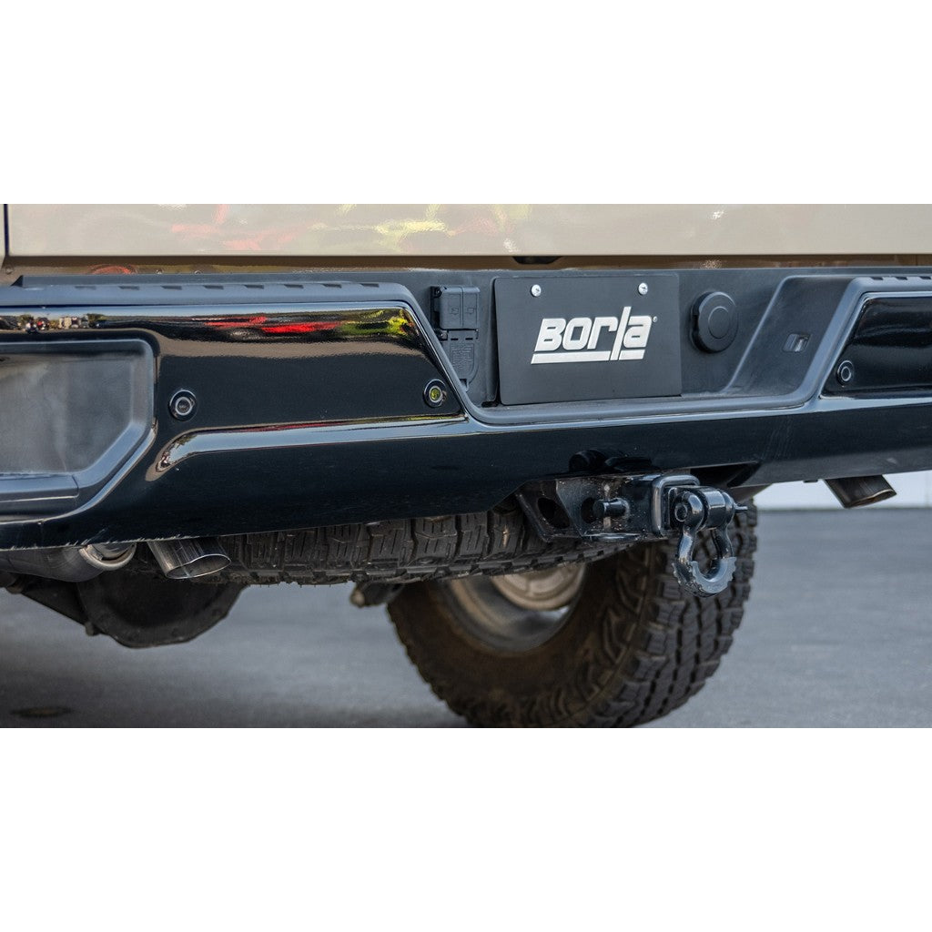 BORLA 140913 Cat-Back Exhaust System 3.50", 2.75", Touring (Turndown Tips) for CHEVROLET Silverado 1500 ZR2 2022-2023 / GMC Sierra 1500 AT4X 6.2L V8 2022-2023 Photo-2