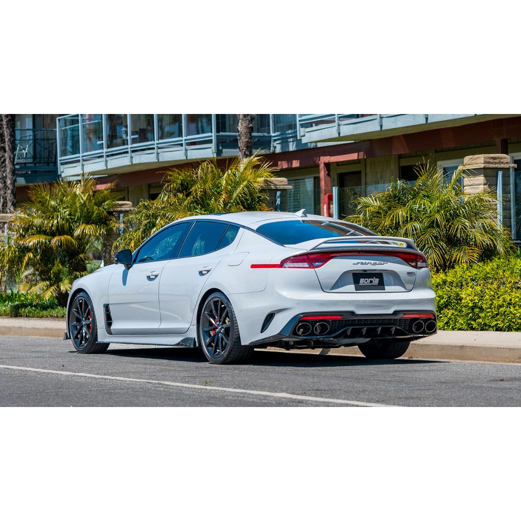 BORLA 140936 Cat-Back Exhaust System 2.25", S-Type (Without Tips) for KIA Stinger 3.3L V6 Turbo 2022-2023 Photo-1