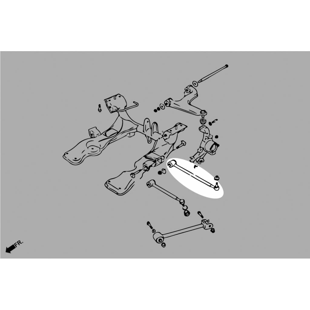 HARDRACE Q1431 Adjustable Rear Lower Arm (Harden Rubber), 2pcs for SUZUKI Cappuccino 1991-1997 Photo-5