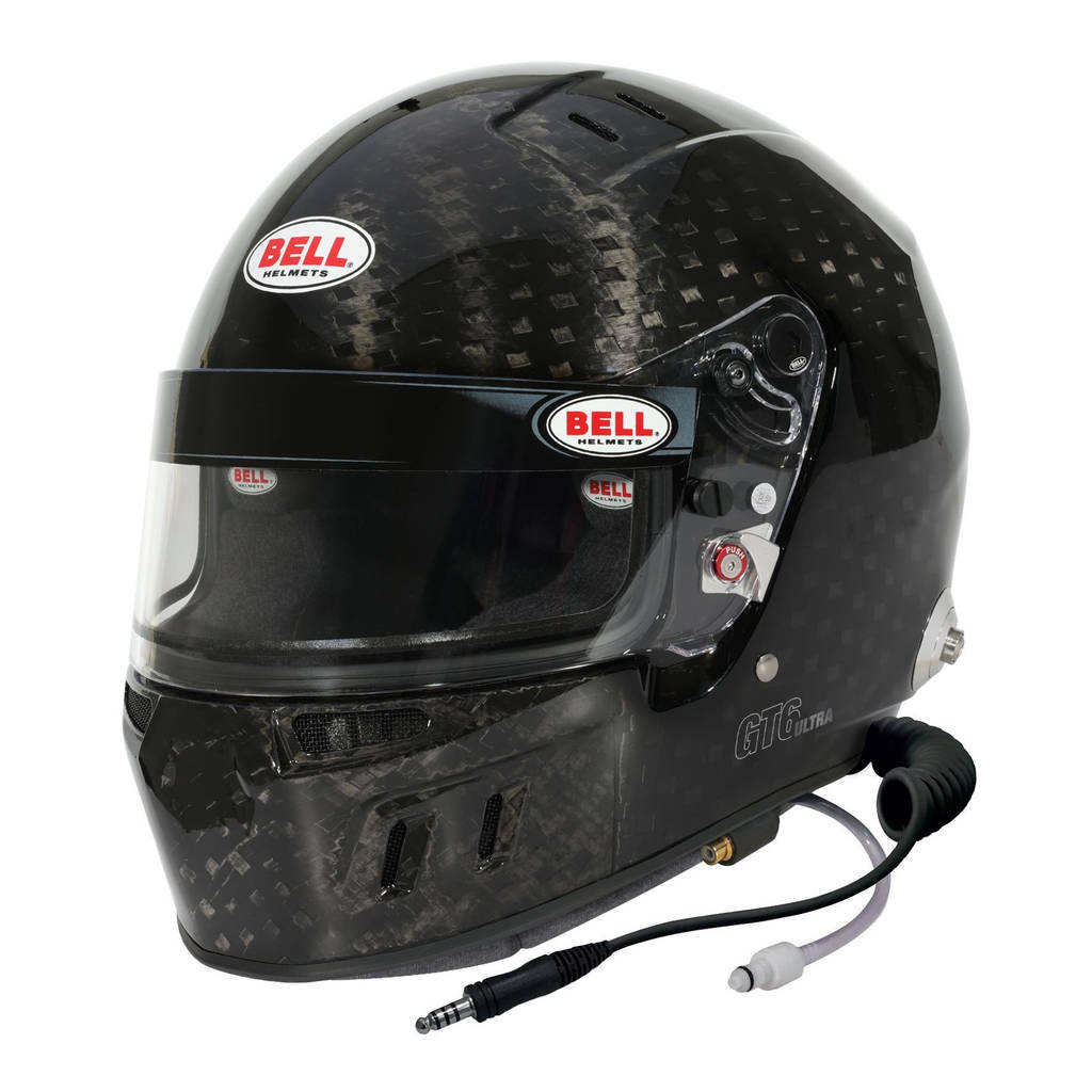 BELL 1239240 Full-Face Helmet GT6 RD Carbon HANS, FIA 8859-2024 / SA2020, Size 60 (7 1/2) Photo-0