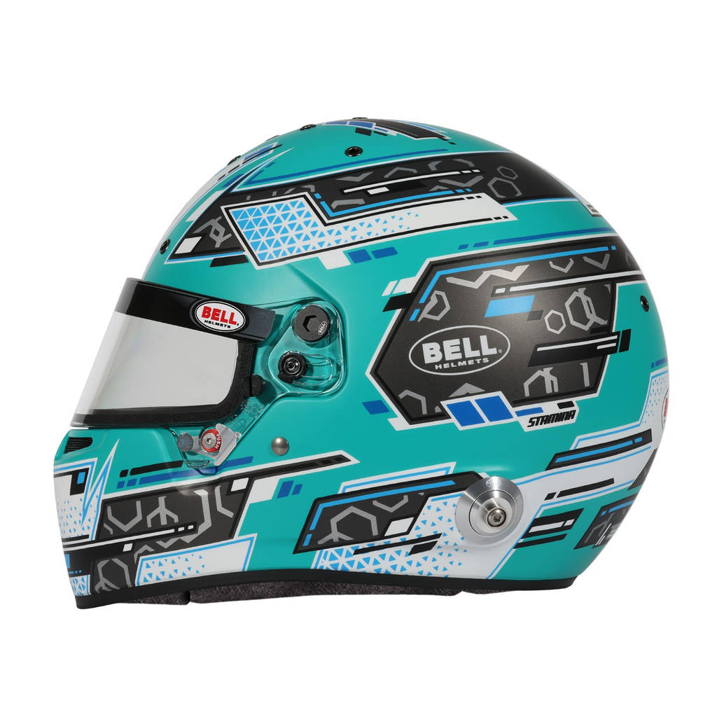 BELL 1310B74 Full-Face Helmet RS7 Pro Stamina HANS, Anthracite / Red, FIA 8859-2024 / SA2020, Size 57 (7 1/8) Photo-4