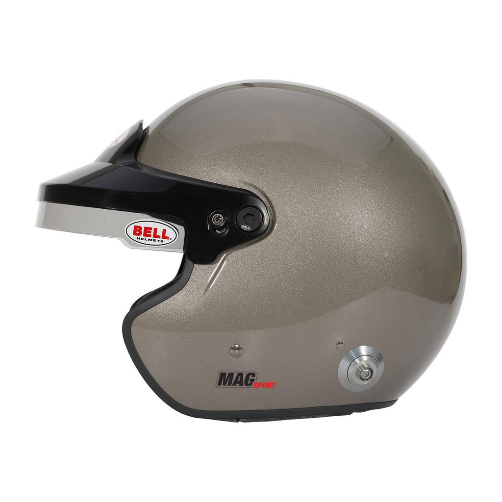 BELL 1435A81 Open-Face Helmet MAG HANS, Titanium Silver, FIA 8859-2024, Size S (57-58) Photo-5