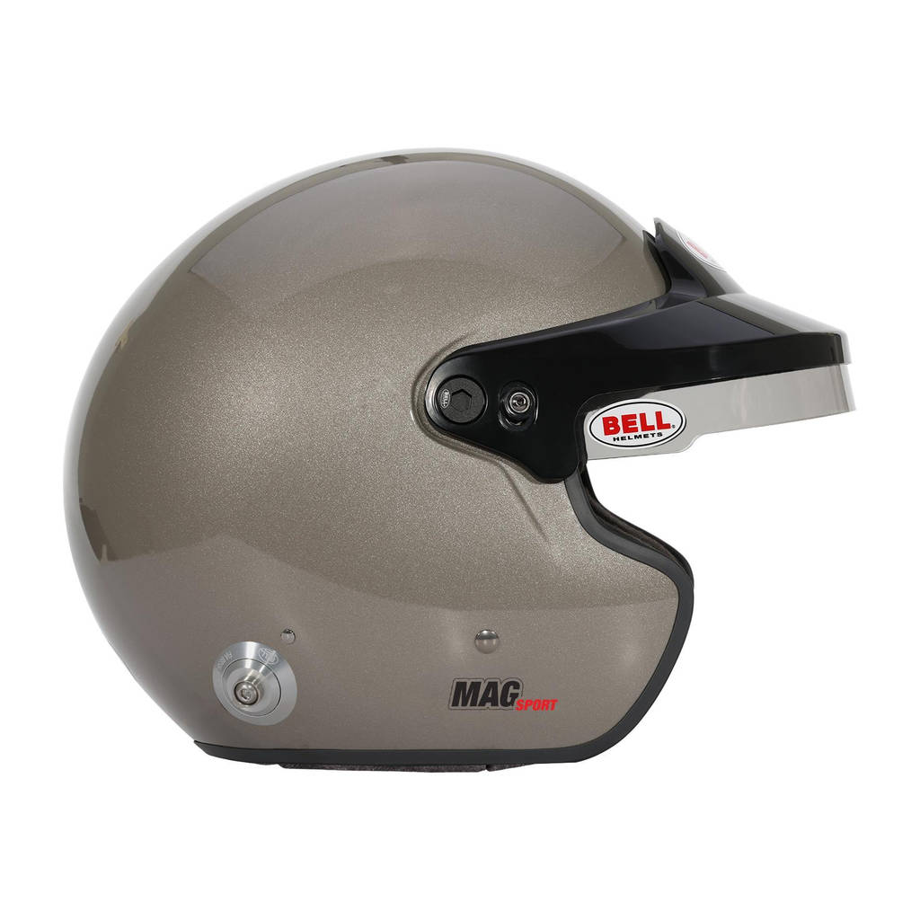 BELL 1435A81 Open-Face Helmet MAG HANS, Titanium Silver, FIA 8859-2024, Size S (57-58) Photo-7