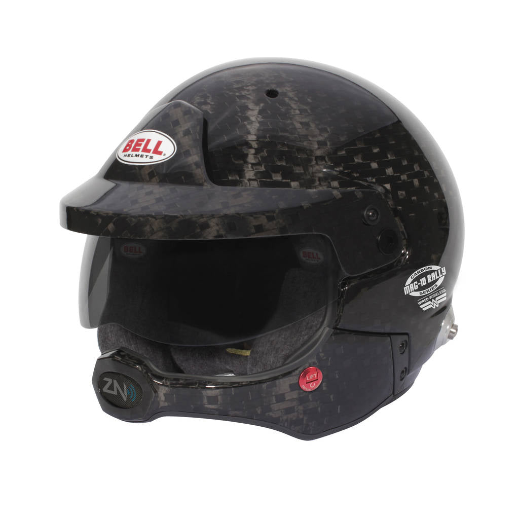 BELL 1245286 Open-Face Helmet MAG-10 Rally WW Carbon HANS, FIA 8859-2024 / SA2020, Size 57 (7 1/8) Photo-0