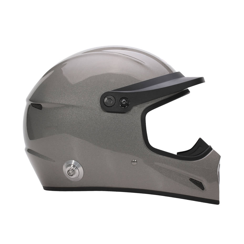 BELL 1453051 Full-Face Helmet X-1 Rally HANS, Titanium Silver, FIA 8859-2024, Size S (57-58) Photo-5