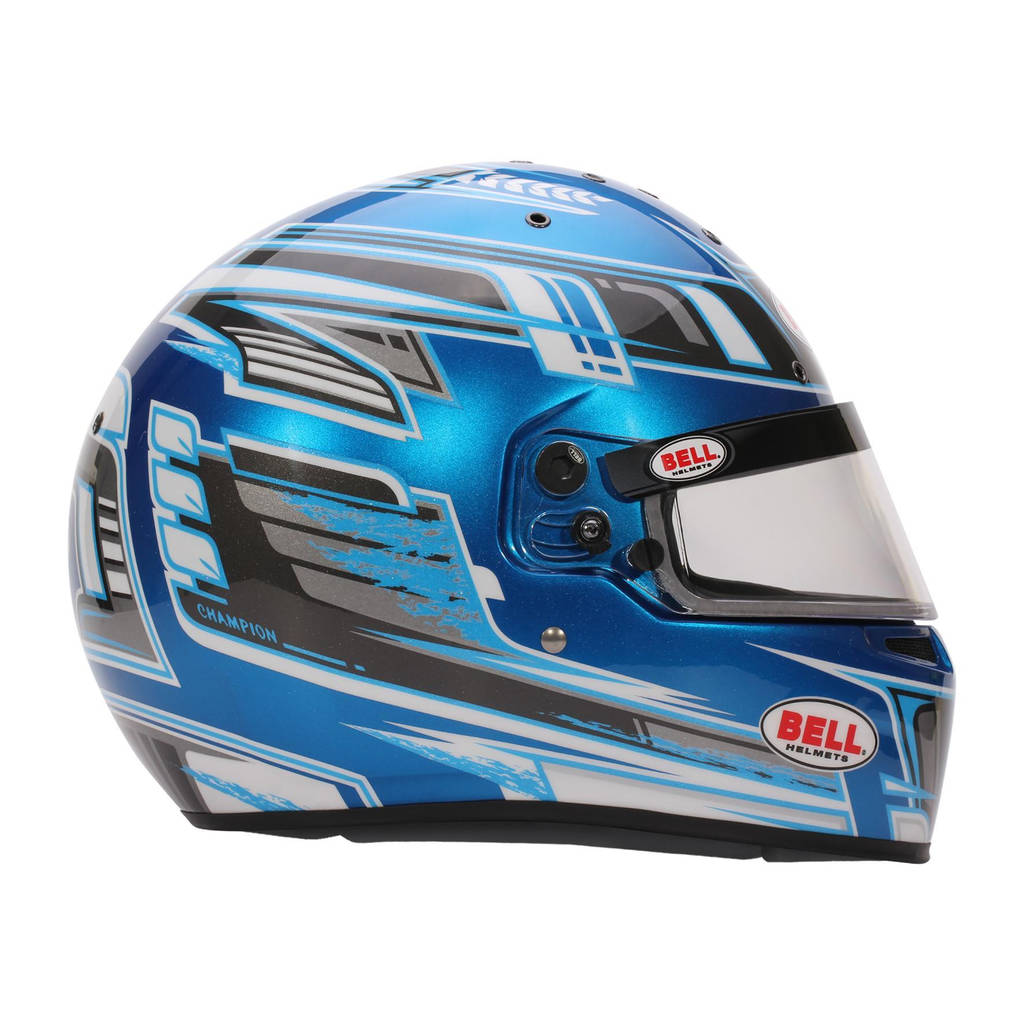 BELL 1311175 Karting Helmet KC7-CMR Champion, Anthracite / Blue, CMR2016, Size 58 (7 1/4) Photo-2