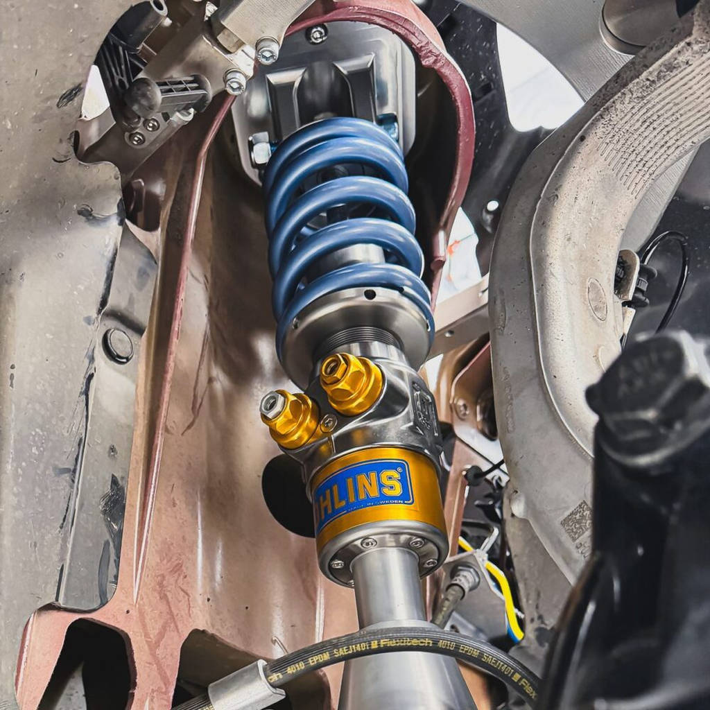 UNPLUGGED PERFORMANCE UP-MS2-361-1.1 Coilovers Pikes Peak Spec UP x Ohlins TTX (4-Way) for TESLA Model S Plaid 2021- Photo-8
