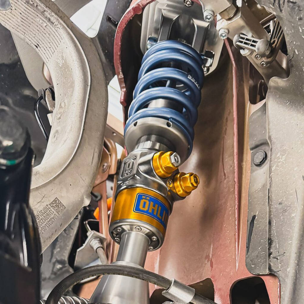 UNPLUGGED PERFORMANCE UP-MS2-361-1.1 Coilovers Pikes Peak Spec UP x Ohlins TTX (4-Way) for TESLA Model S Plaid 2021- Photo-9