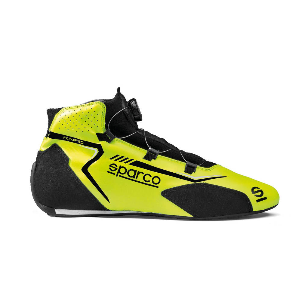SPARCO BRB0002B0Y04048 Racing Shoes Rapid Rotor, Fluo Yellow / Black, Size 48 Photo-1