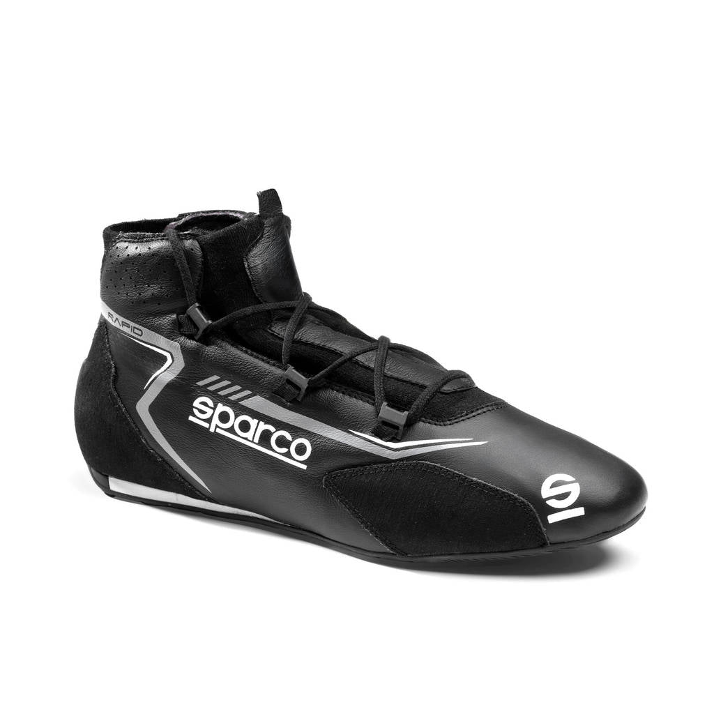 SPARCO BRB0006B0K10045 Racing Shoes Rapid Laces, Black / Grey, Size 45 Photo-0