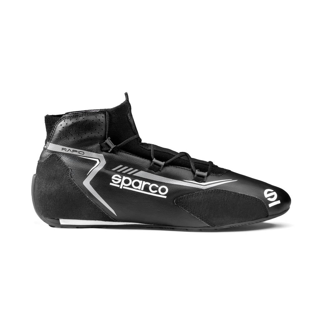 SPARCO BRB0006B0K10047 Racing Shoes Rapid Laces, Black / Grey, Size 47 Photo-1
