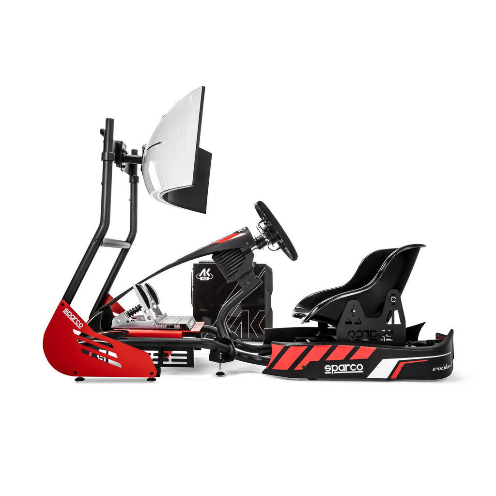 SPARCO BGD0005B0 Kart Driving Simulator Kart Rig Ii (kart Pro, Fanatec Sim Kit Pro, Kg345, PC, Keybord, Stand, Monitor) Photo-2