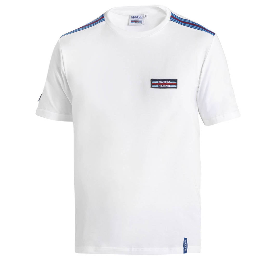 SPARCO BML0007D0W013XL T-Shirt Martini Racing Top Stripes, White, Size 3XL Photo-0