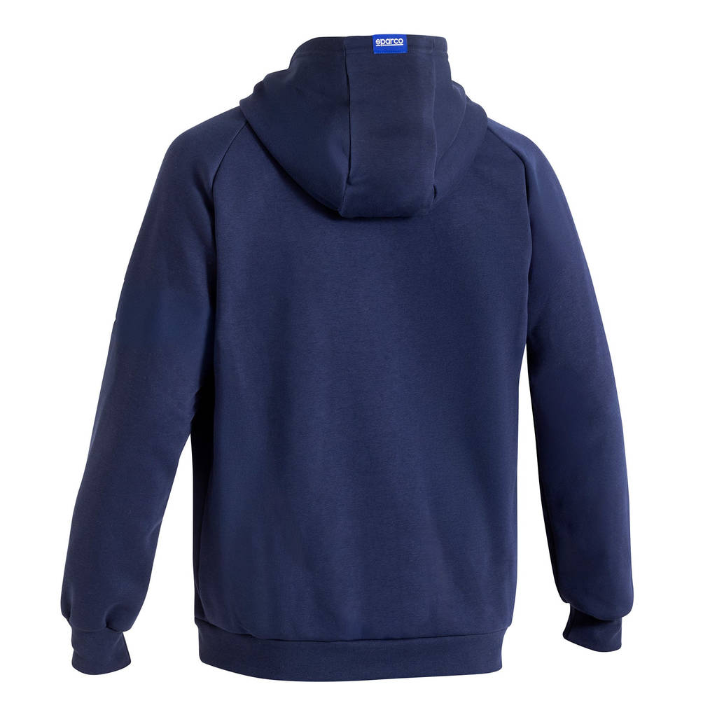 SPARCO BMF0010S0N0200L Hooded Full Zip Sweatshirt Sparco-Gulf, Navy Blue, Size L Photo-1