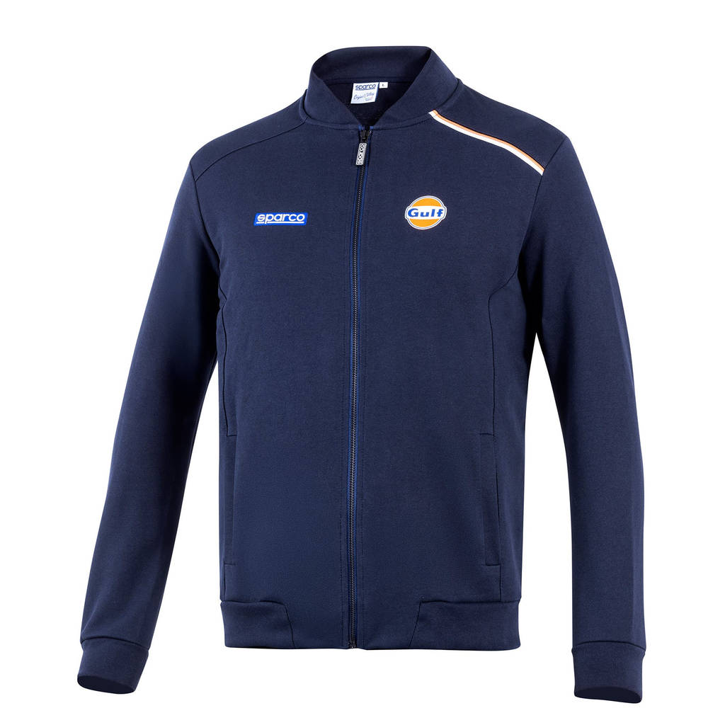SPARCO BMF0011S0N0200L Full Zip Sweatshirt Sparco-Gulf, Navy Blue, Size L Photo-0