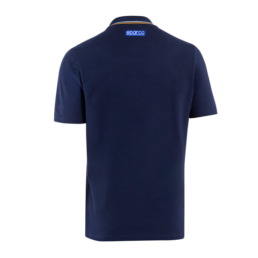 SPARCO BML0003S0N0200M Polo Piquet Sparco-Gulf, Navy Blue, Size M Photo-1