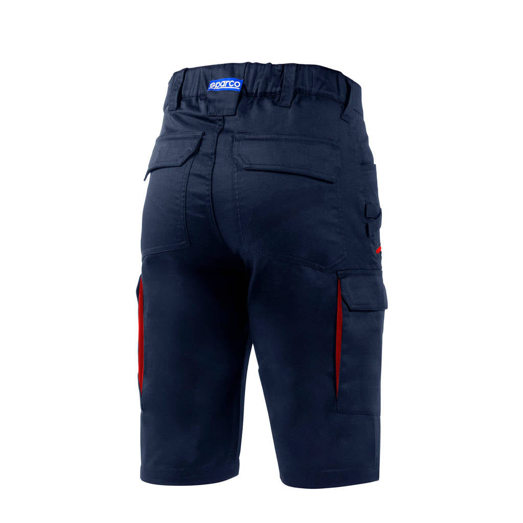 SPARCO BTP0002B0N313XL Mechanics Shorts Bermuda FTW, Navy Blue / Red, Size 3XL Photo-1