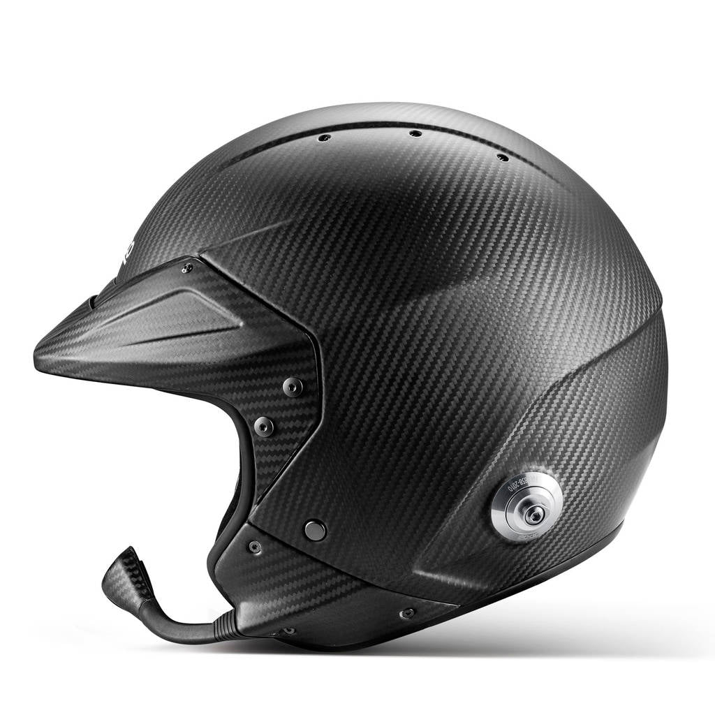 SPARCO BRH0001B0K010XS Open-Face Helmet Flux RJ-i Carbon 8859-2024, Black, Size XS Photo-2