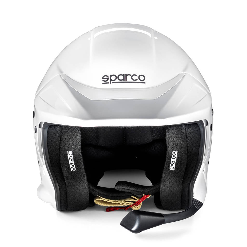 SPARCO BRH0005B0W0100L Open-Face Helmet Flux RJ-i 8859-2024, White, Size L Photo-1
