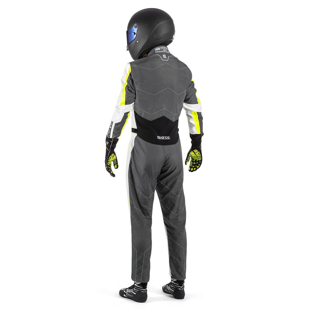SPARCO BKS0011B0E332XL Karting Suit Kerb Advanced, Dark Grey / Fluo Yellow, Size 2XL Photo-2
