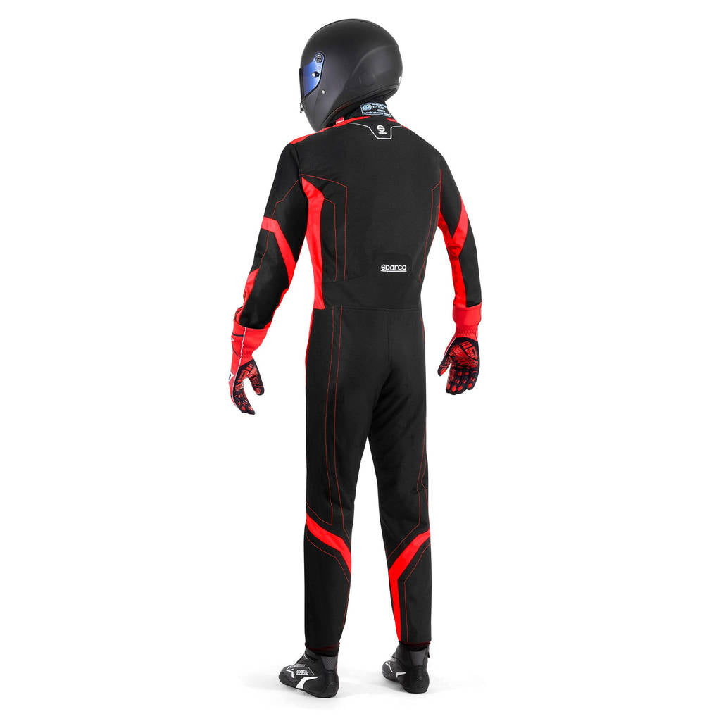 SPARCO BKS0010B0K120XS Karting Suit Thunder Advanced, Black / Red, Size XS Photo-2