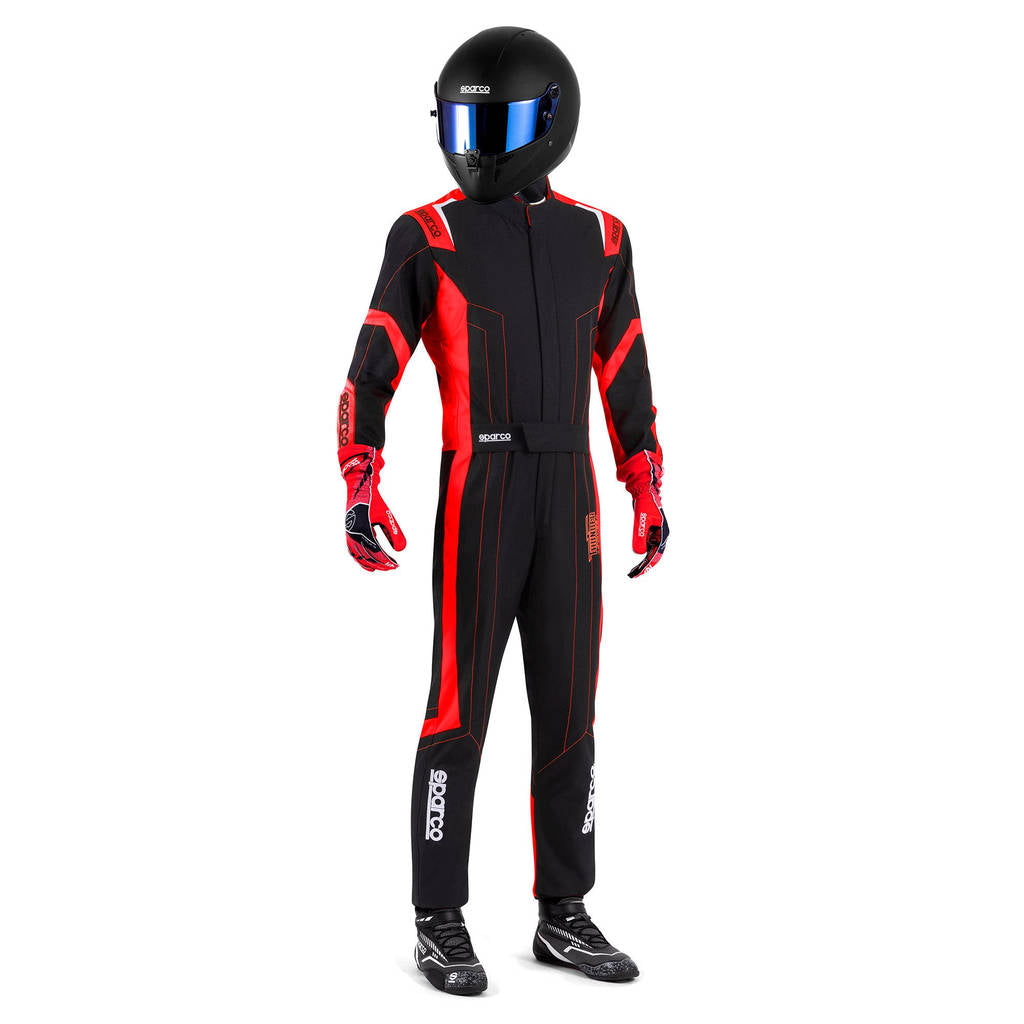 SPARCO BKS0010B0K120XL Karting Suit Thunder Advanced, Black / Red, Size XL Photo-0