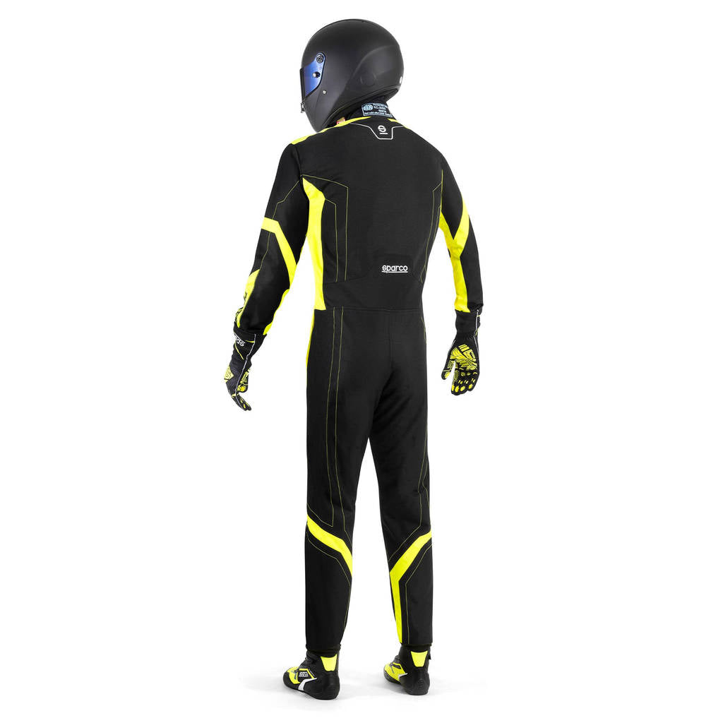 SPARCO BKS0010B0K0800L Karting Suit Thunder Advanced, Black / Fluo Yellow, Size L Photo-2