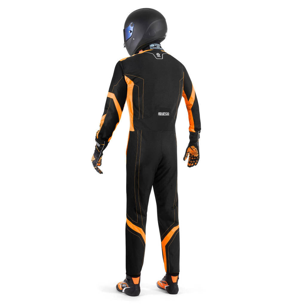 SPARCO BKS0010B0K0400L Karting Suit Thunder Advanced, Black / Fluo Orange, Size L Photo-2