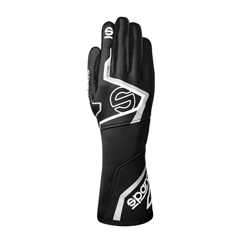 SPARCO BKG0002B0K01008 Karting Gloves K-Tide+ (FIA 8877-2022), Black, Size 8 Photo-0
