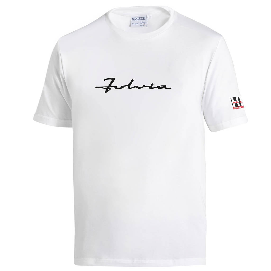 SPARCO BML0013N0W013XL T-Shirt Lancia Fulvia Logo, White, Size 3XL Photo-0